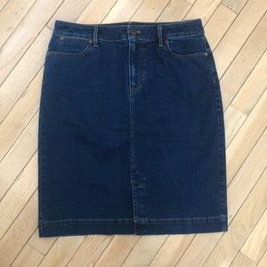 NWOT Talbots Denim Pencil Skirt
